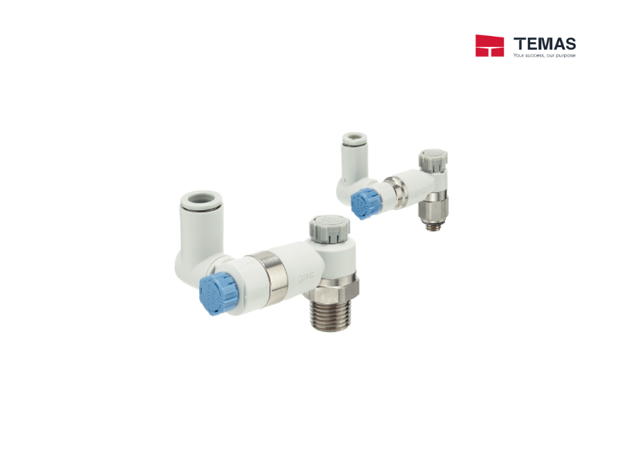 PUSH-LOCK TYPE DUAL SPEED CONTROLLER WITH ONE-TOUCH FITTING SMC ASD-A